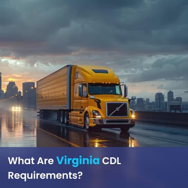 Cover image for A full list of Virginia CDL requirements for drivers Cover image for blog post: A full list of Virginia CDL requirements for drivers - Alina Duong