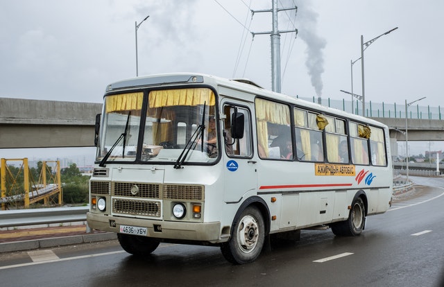 S endorsement in New York school bus