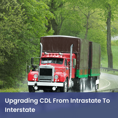 how to change CDL from intrastate to interstate